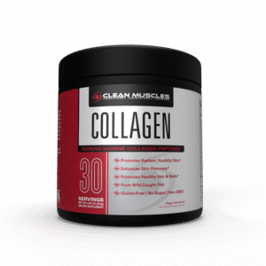 Clean Muscles COLLAGEN | KOREAN MARINE COLLAGEN PEPTIDES | 30 Servings | Tangy Fruit Punch Flavor