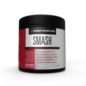 Clean Muscles SMASH | MUSCLE BUILDING PRE-WORKOUT | 30 Servings | Fruit Fusion Flavor